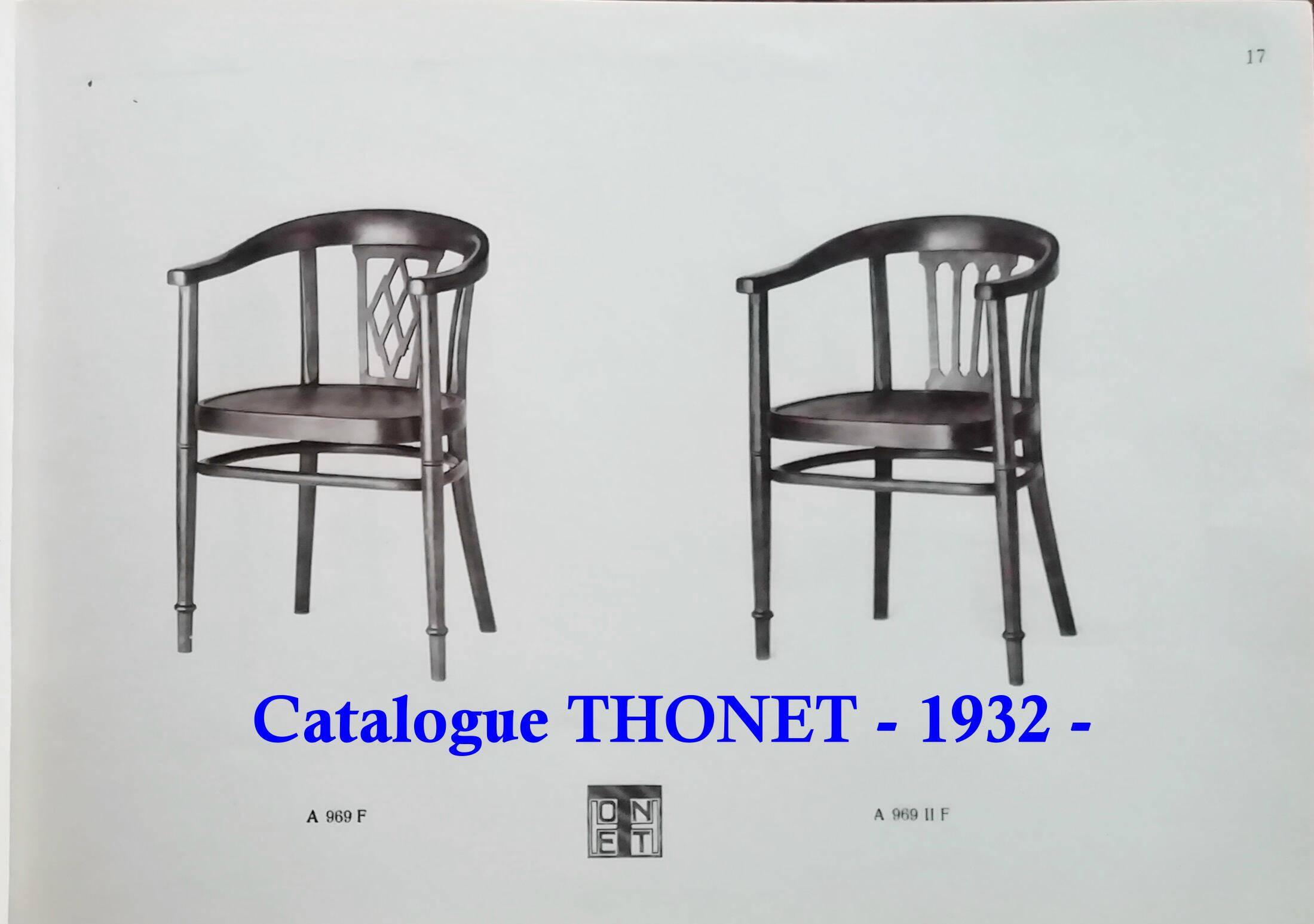 Thonet leather armchair N° A969 F, circa 1930, Art deco