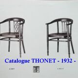 Thonet leather armchair N° A969 F, circa 1930, Art deco