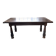 19th-century castle table, carved solid oak, 190cm.