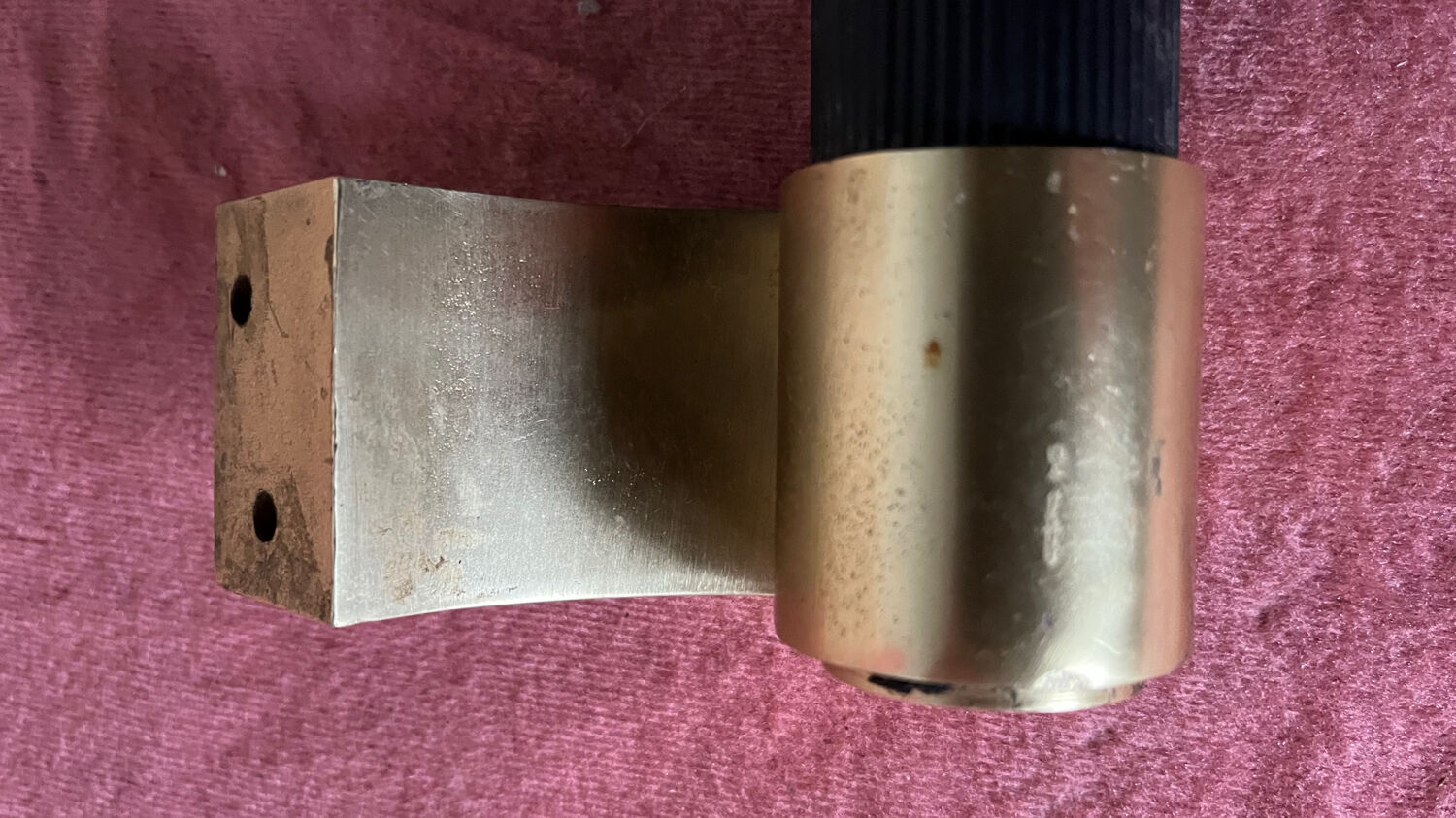 Brass towel rack 80s