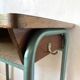 Bureau d'écolier vintage métal et bois