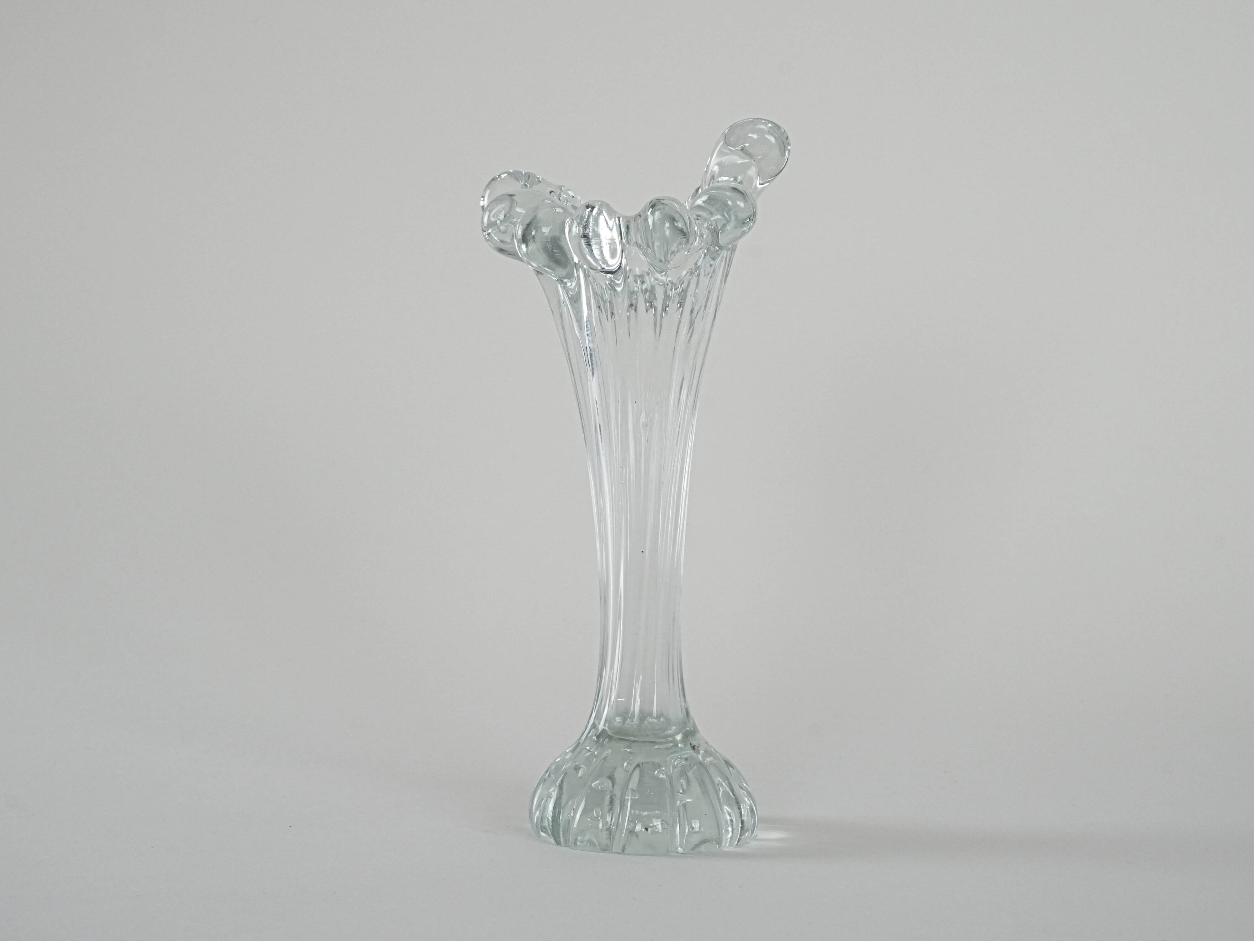 Glass vase, Danish design, 1970s, production: Denmark