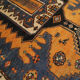 Vintage persian hamadan area rug- 136x192cm