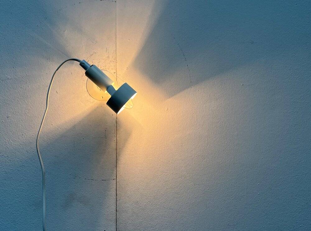 Minimalist table lamp from the postmodern space age by Ikea, 1980s.