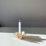 Fleur de lotus nacre et laiton