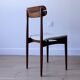 Suite de 6 chaises en bois design 1950