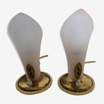 Paire de lampes vintage