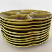 10 earthenware oyster plates from Gien
