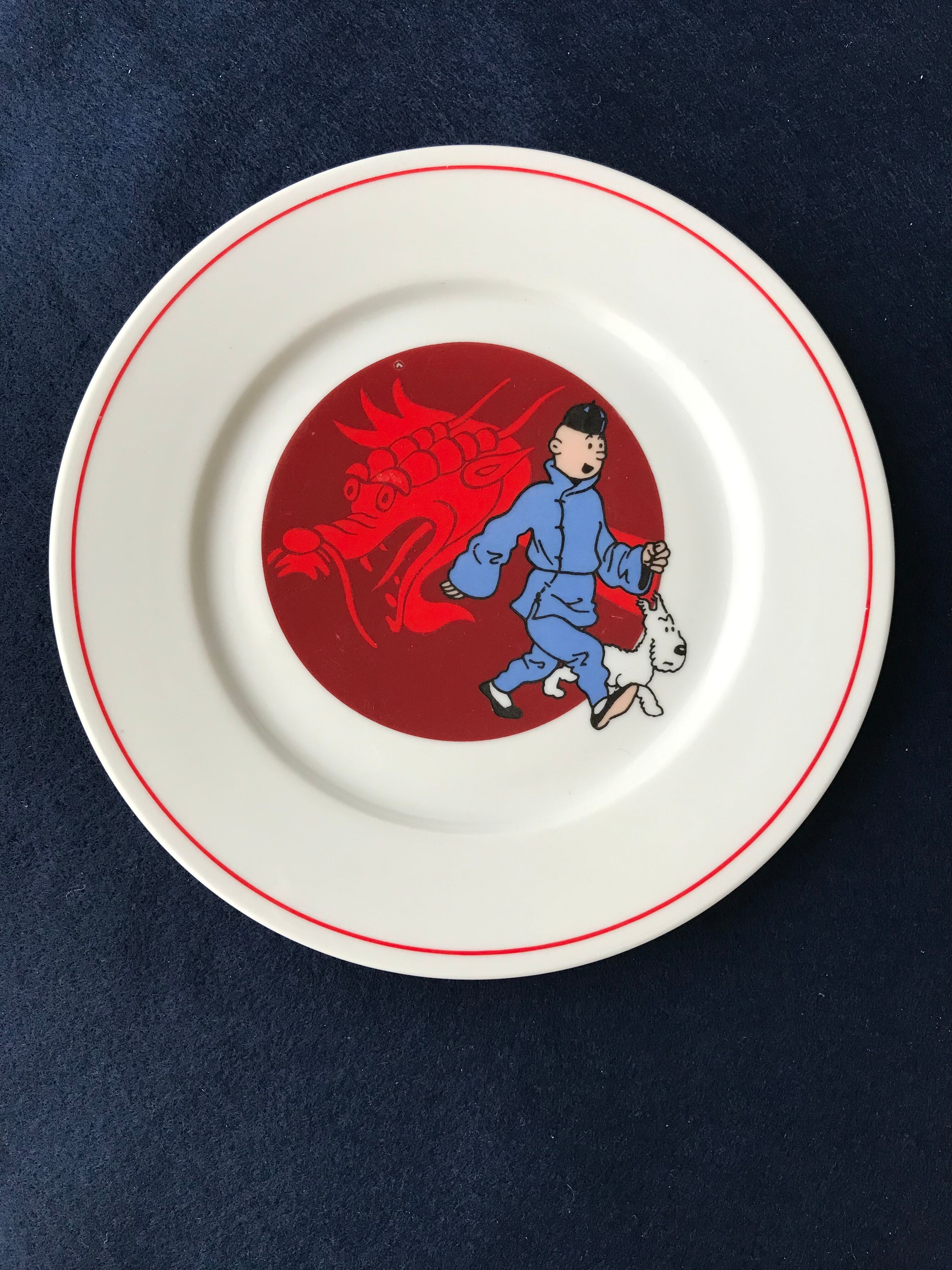 Tintin Plate, The Blue Lotus