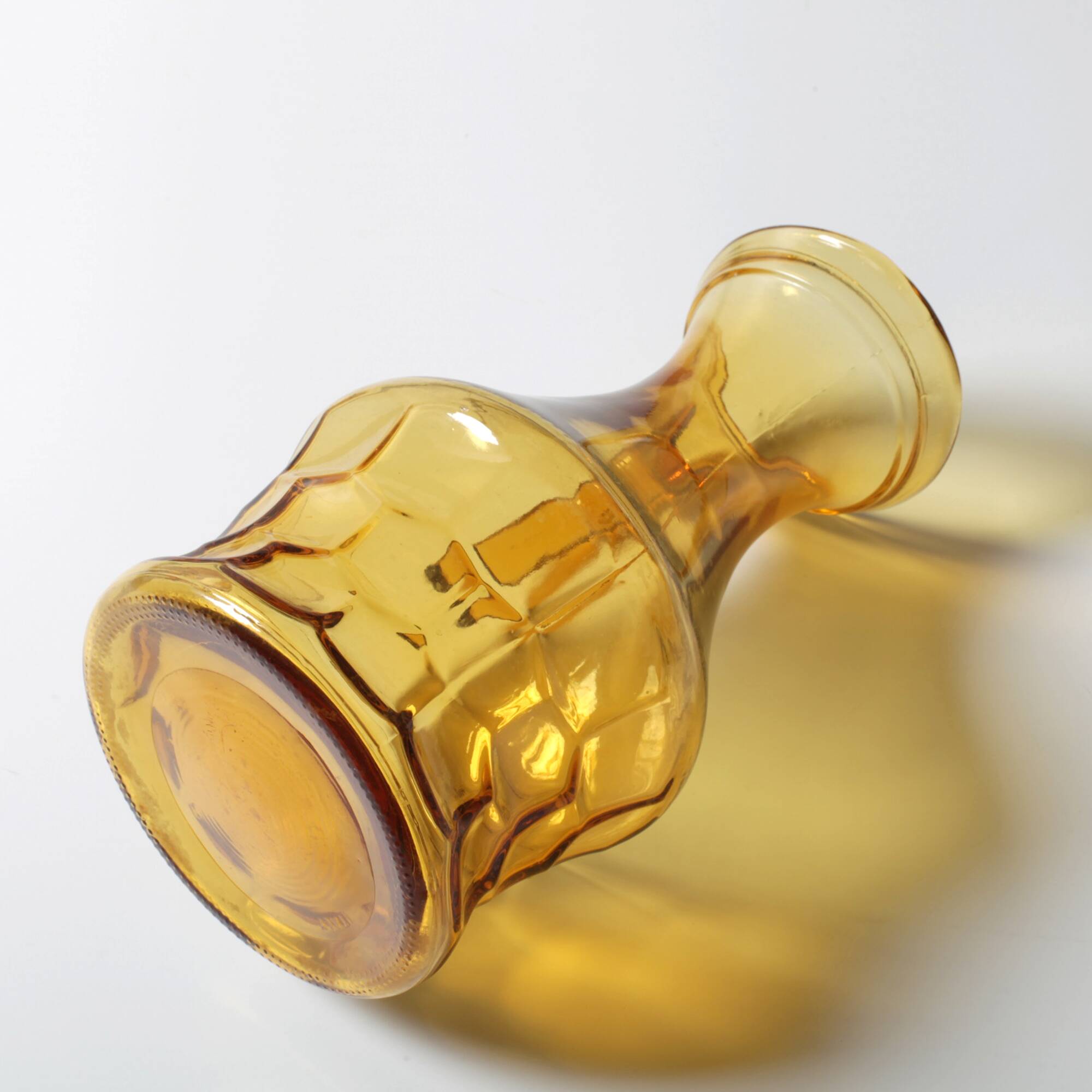 Rare Vintage Designer Italian Amber Glass Pitcher / Mid-century Jug / Italy