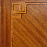 Louis XVI armoire with marquetry and gilded bronze