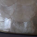 Oval top in mother-of-pearl and brass