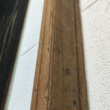 Old oak shelf back of glass counter wall