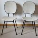 Lot de 4 chaises vintage années 50/60