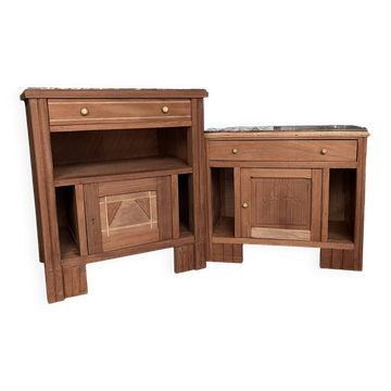 Tables de chevet buffets Art Déco vintage Jada et Rosa meubles appoint bois