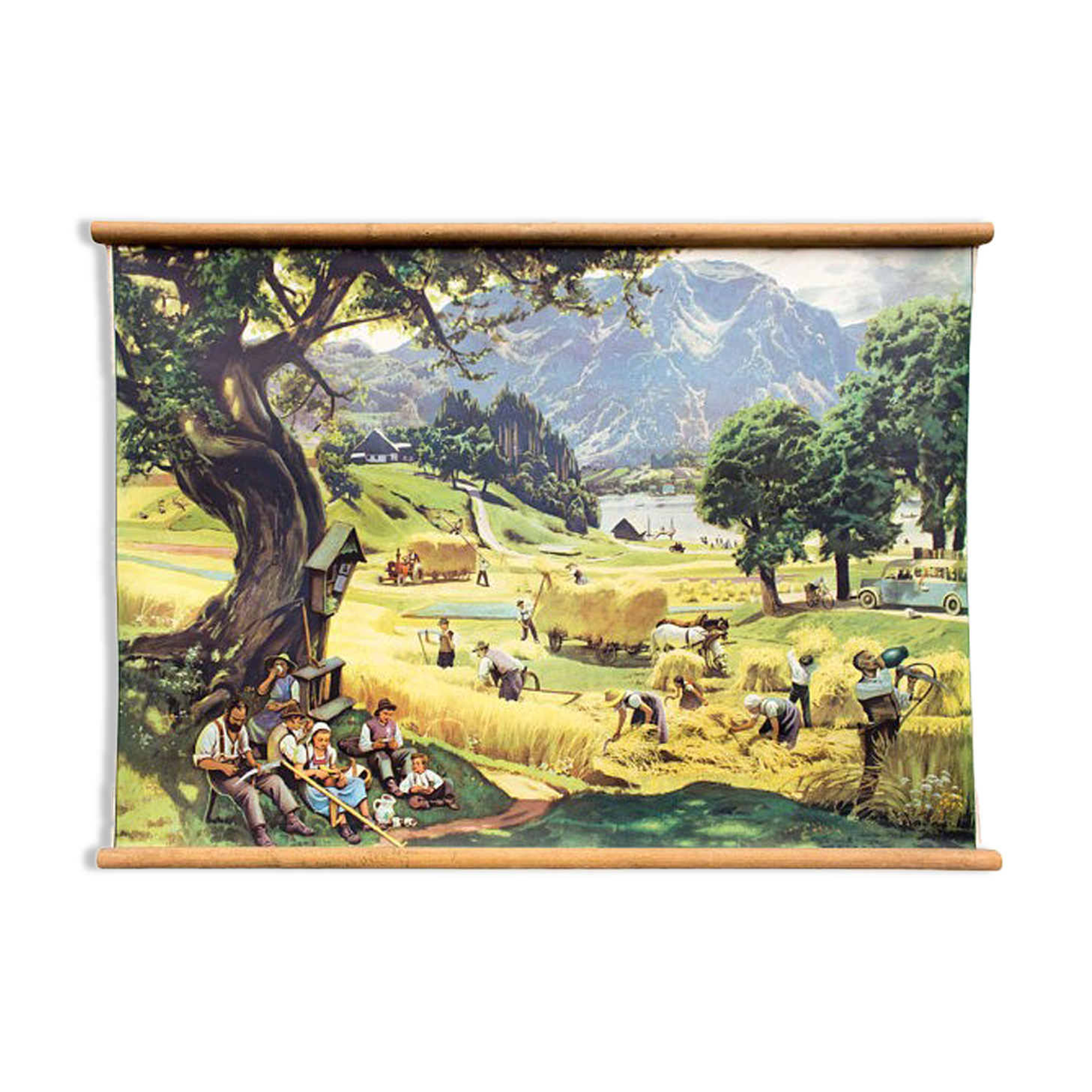 Poster "Landscape" time grid education, harvest 1919