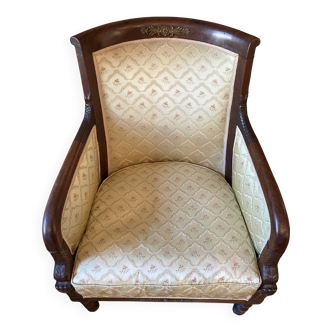 Napoleon style bergère armchair