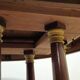 Large extendable round table – column leg – Empire period / mahogany