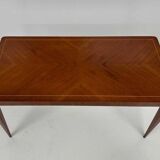 Italian Art Deco Coffee Table in Teak and Maple by Paolo Buffa, 1950s