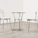 Enzo Mari Paire de Chaises Tonietta + Table Trevi pour Zanotta Italie 1985