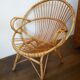 Paire de fauteuils corbeille