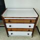 Rattan and bamboo chest of drawers, vintage