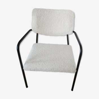 Fauteuil vintage bouclette