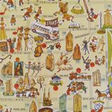 Pictorial map of New York 1950's