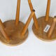 Vintage children's beech wood stools. 1950s. set of 2