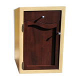 Two-tone extra cabinet art deco style 1 drawer 1 door