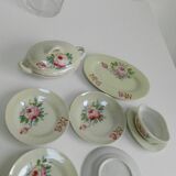 Dinette ancienne porcelaine irisée