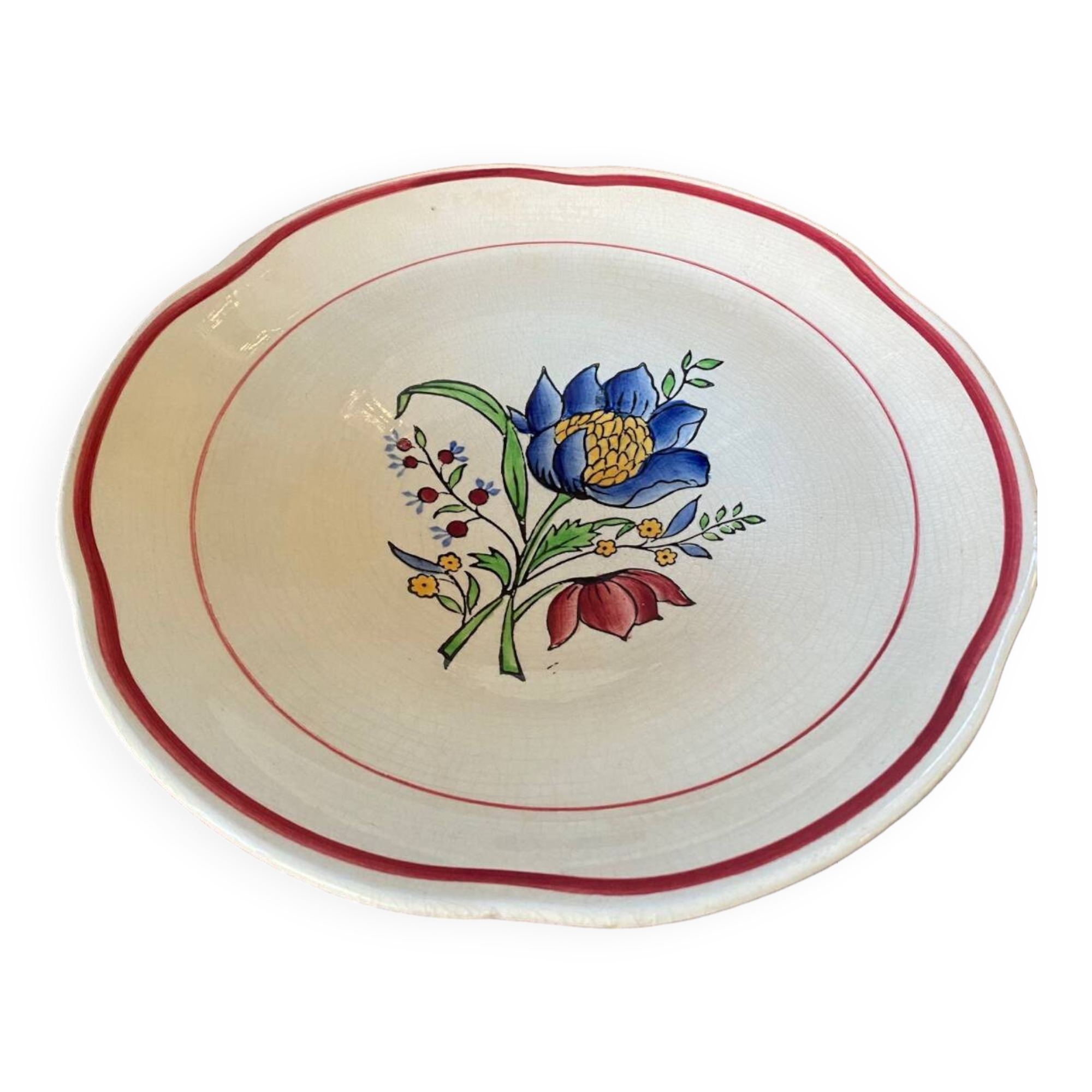 Gien earthenware fruit bowl, Savoie model