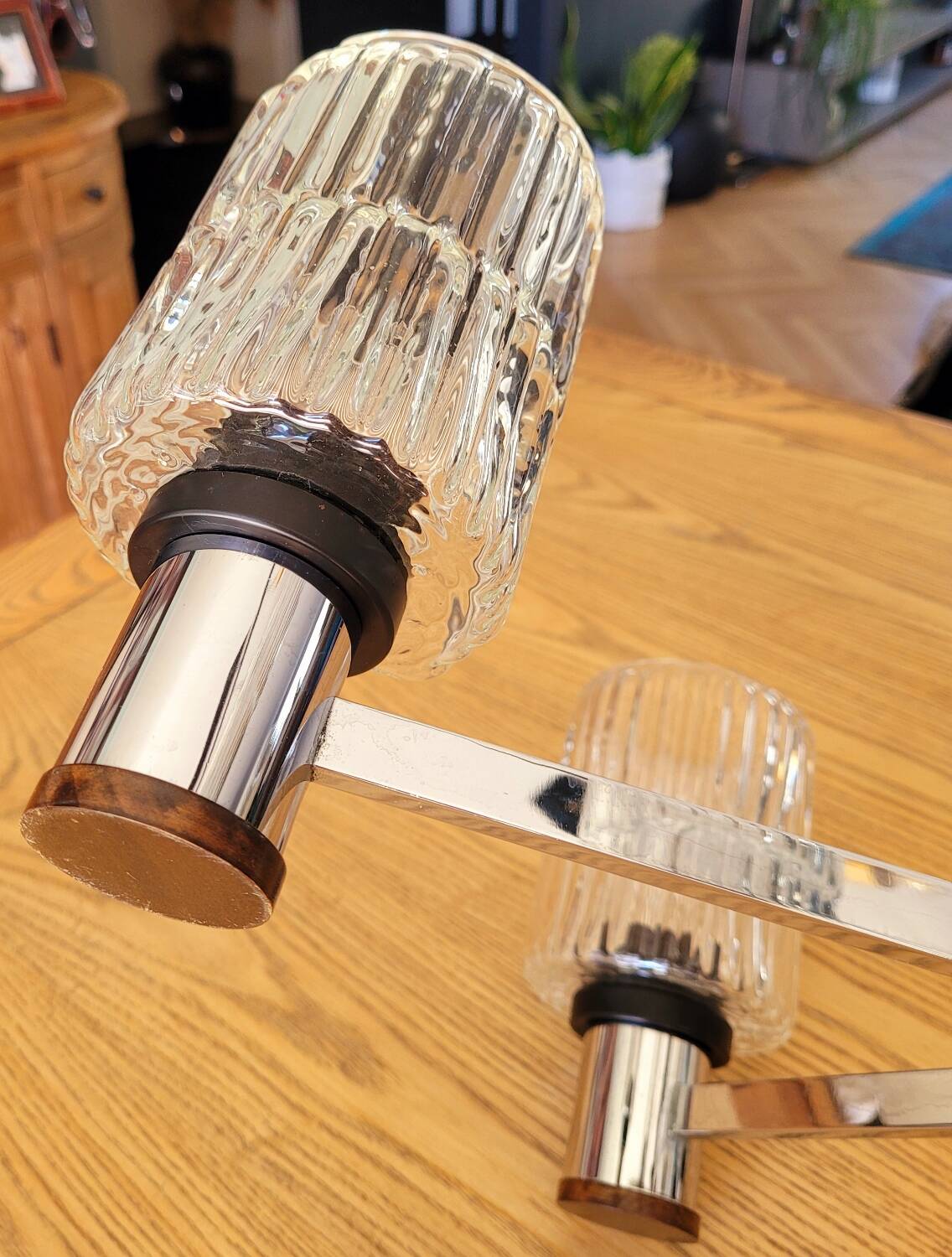 Mid century chandelier 6 lights