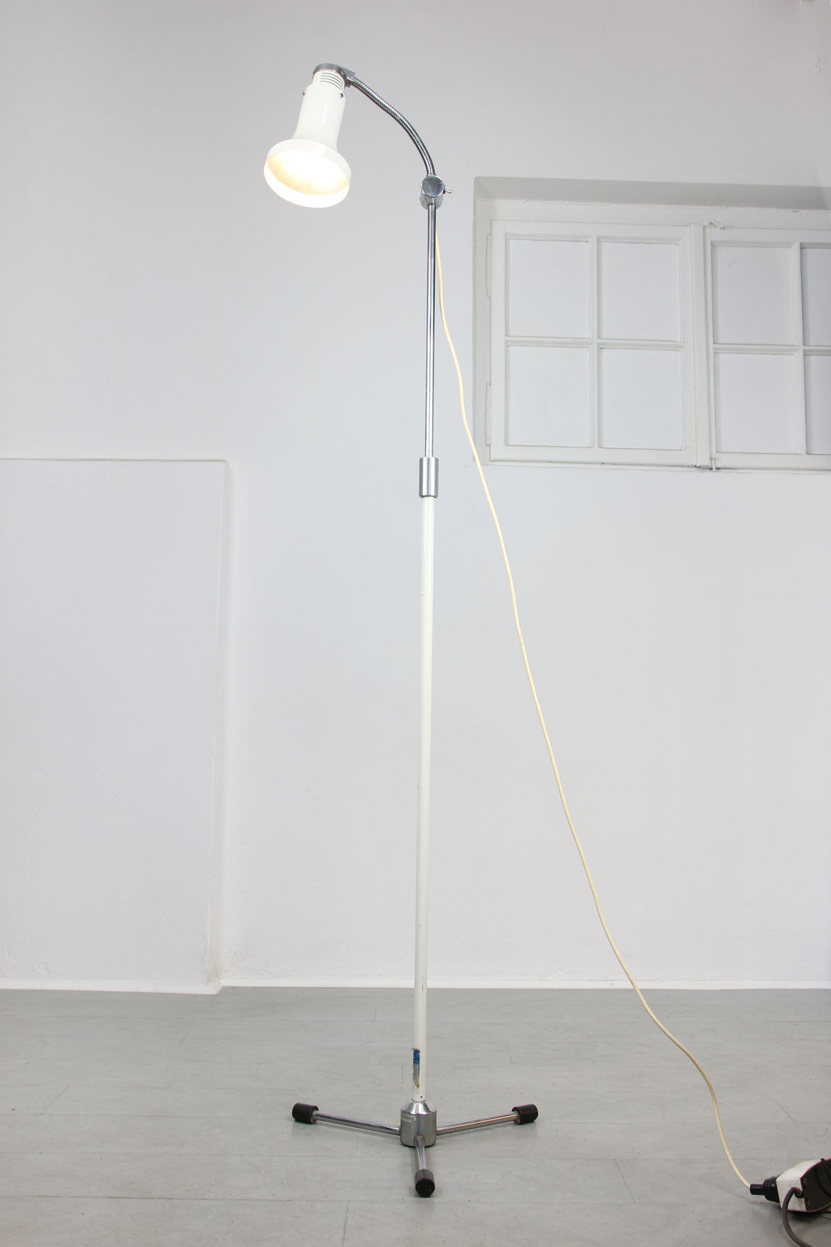 Vintage Adjustable Industrial Floor Lamp, 70s