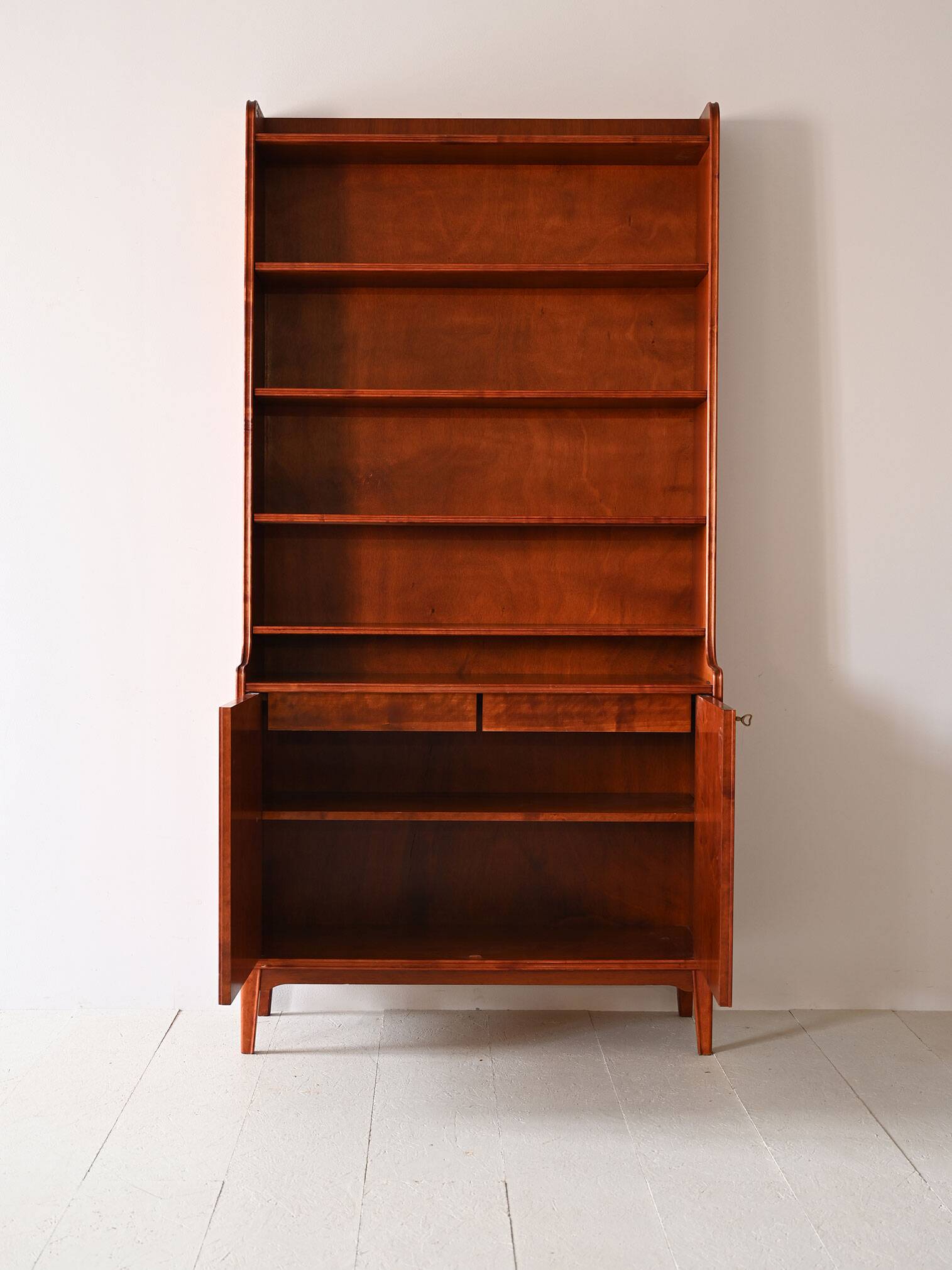 Swedish bookcase with lockable doors