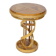 Solid wood side table Design Cherry wood DNA Helix Unique piece, 1980s