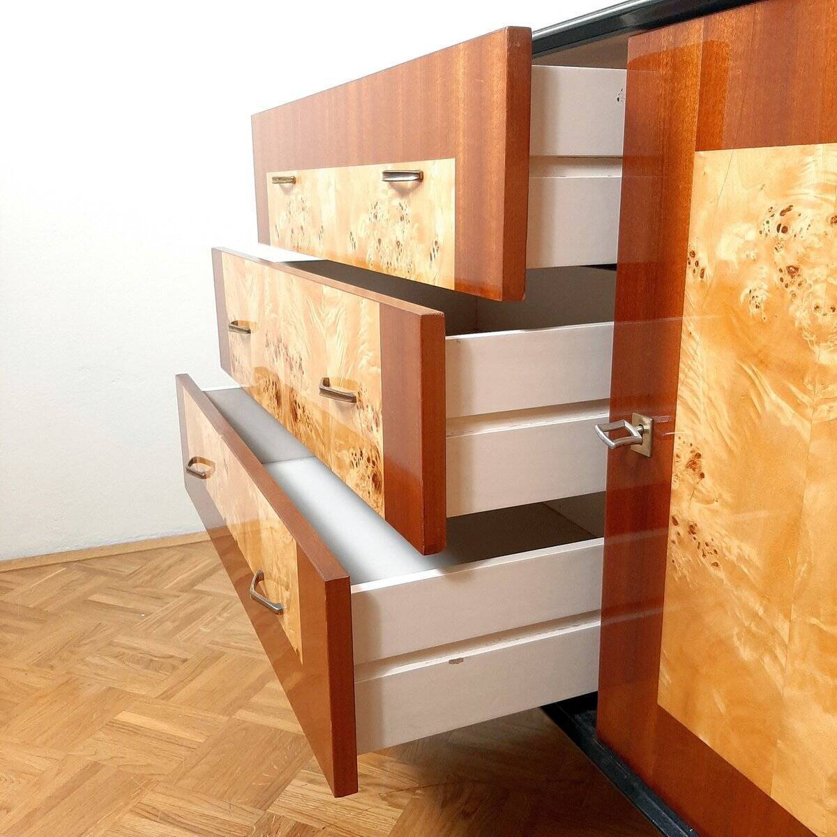 Mid-century wooden buffet by Stjepan Sekulic, 1970s