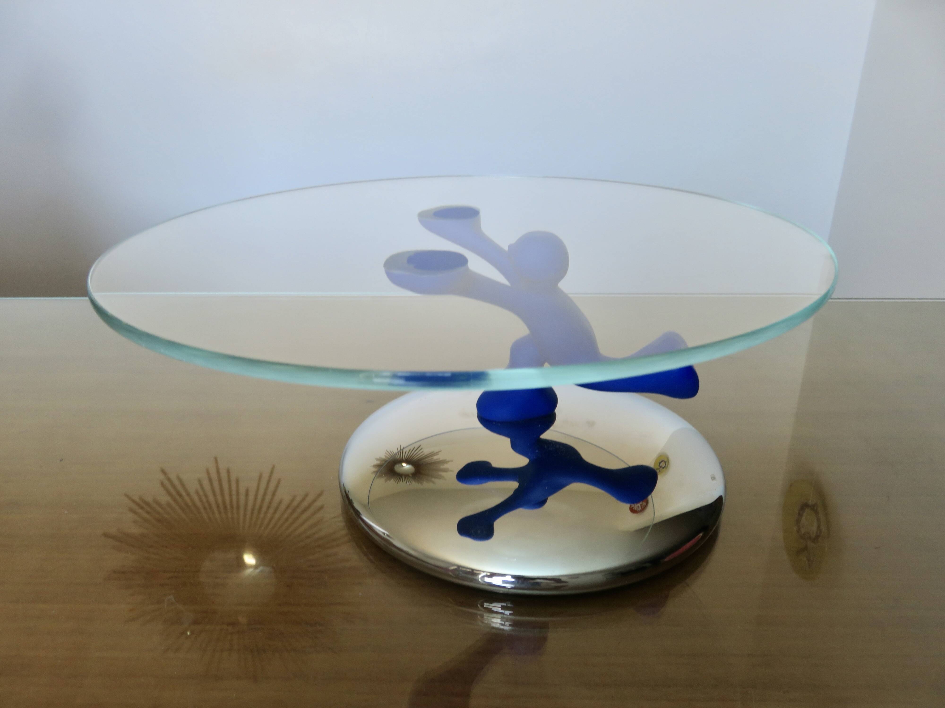 Plateau "Bimboveloce" Running Man, Alessi, design by Mattia di Rosa, 1999