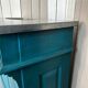 Old wooden trade counter with a zinc top.