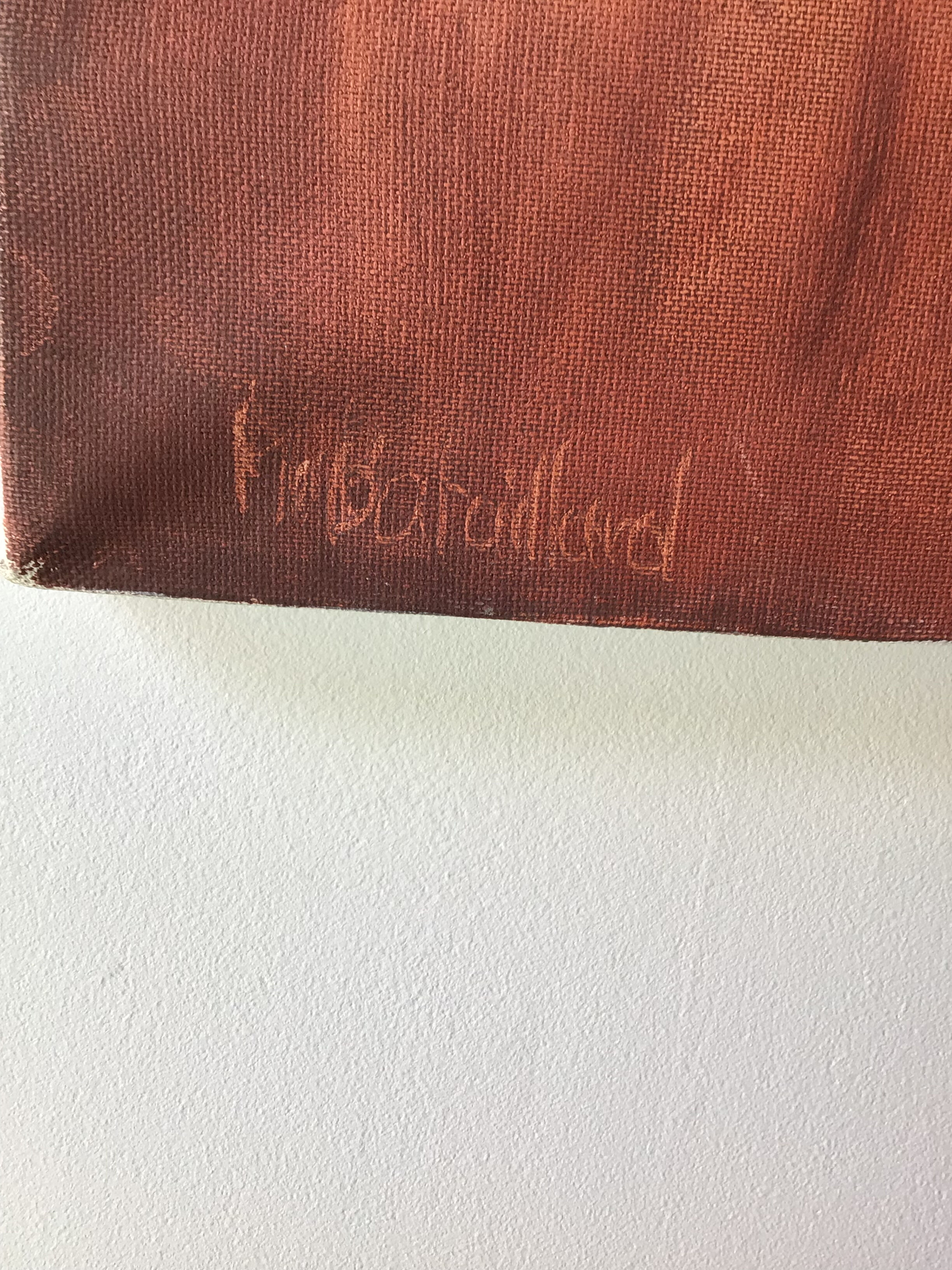 Canvas portrait land of his signed M.Bataillard