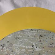 Colorful metal and glass wall light  Arlus 1980