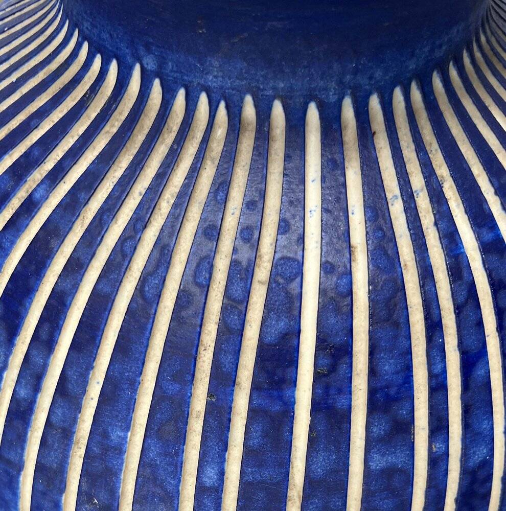 Large floor vase in ceramic from a German studio, mid-century, 1960s.