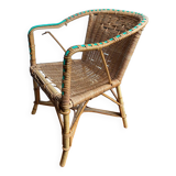 Chaise rotin enfants