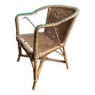 Children's rattan chair