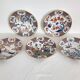 5 Japanese porcelain plates with geisha hand decoration