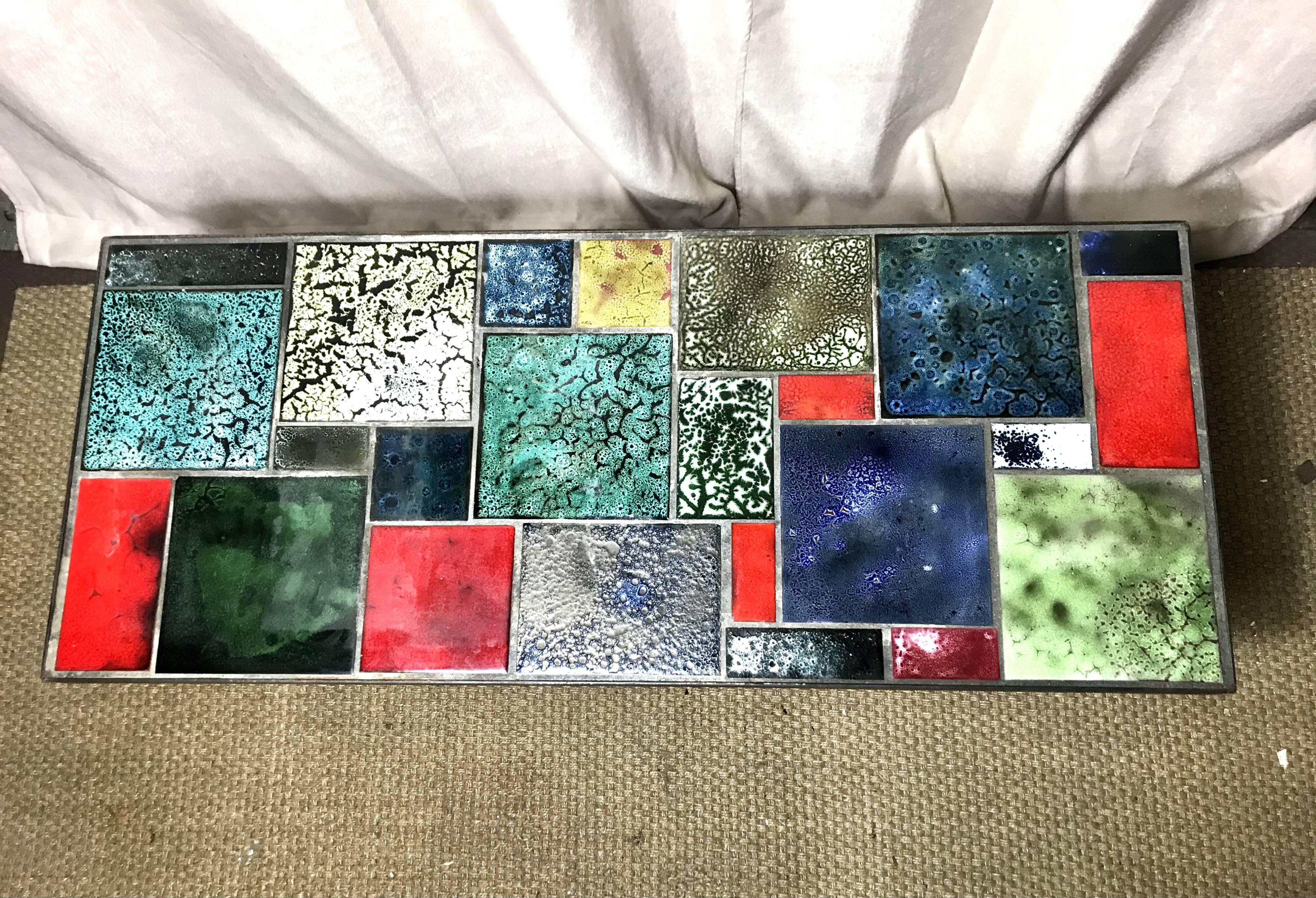 Ceramic coffee table circa 1960