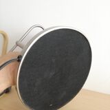 Blue glass and brass bankers lamp