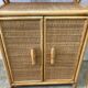 Vintage rattan floor