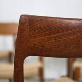 Niels Møller model 77 dining chair teak new papercord