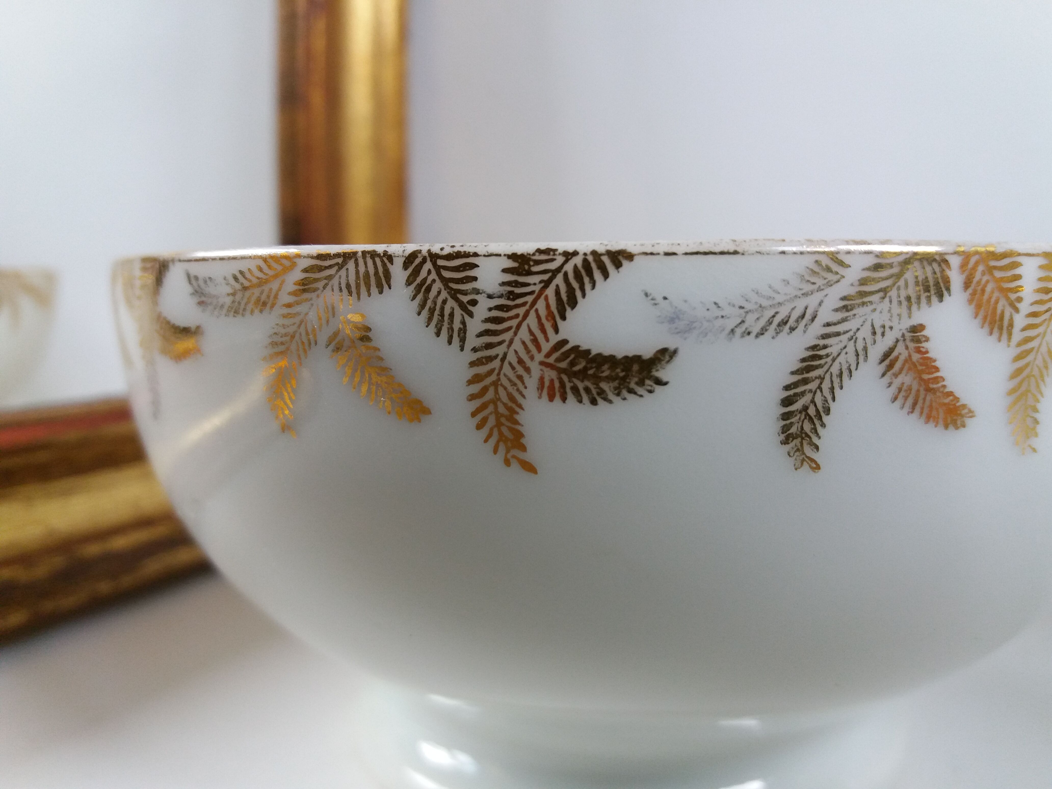 Set 4 bowls golden palms